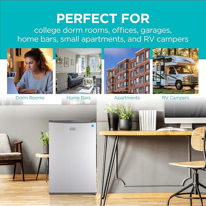 BLACK+DECKER 4.3 Cu. Ft. Compact Refrigerator, ENERGY STAR Certified, Single - Image 7