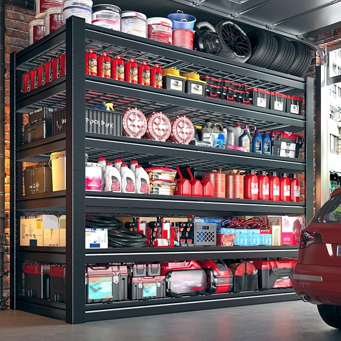 55.1" W Metal Shelving 6 Tier Garage Shelving 3660LBS Storage Shelves - Image 4