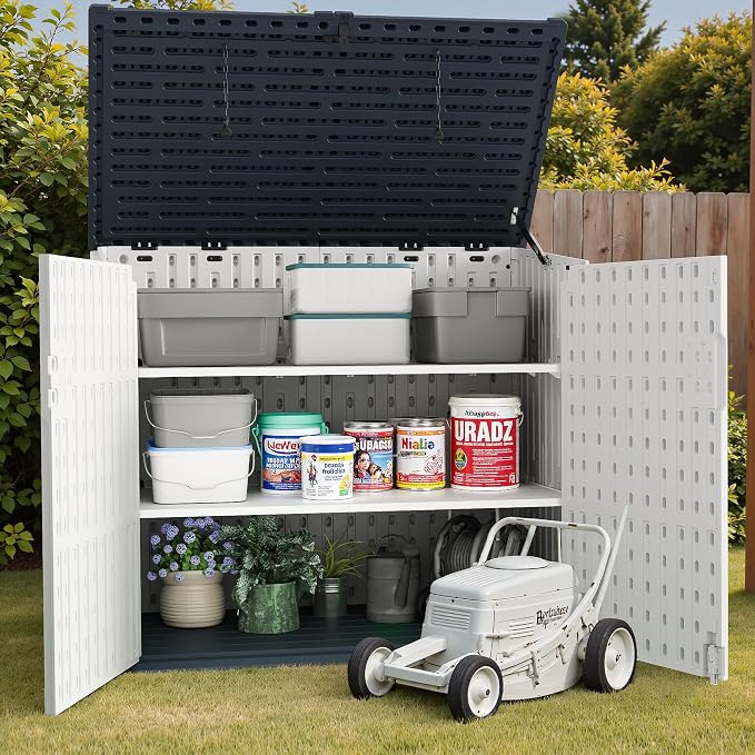 TUOZE 34 Cu Ft Resin Storage Shed - Image 6