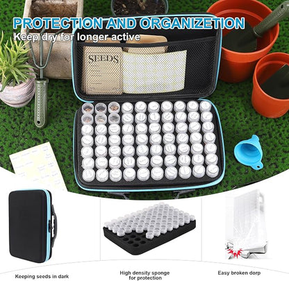 70 Slots Seed Storage Organizer, Garden Seeds Saver kit Seed Organizer - Image 4