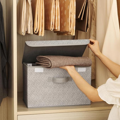 GRANNY SAYS Storage Boxes with Lids, Fabric Storage Bins, Keepsake Box - Image 4
