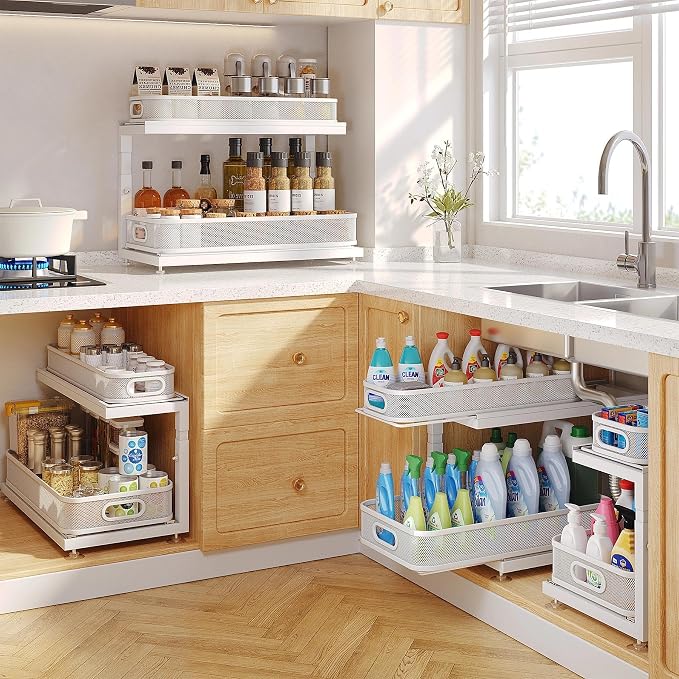 2-Pack 18.5 IN Depth Under Sink Organizer - Image 8