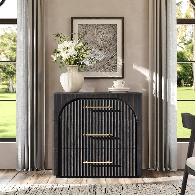 Buffet Cabinet with 3 Drawers, 31.5'' W Arched Storage Cabinet | Modular by MorganBrig