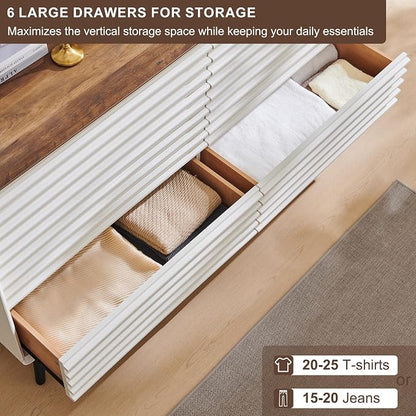 RedLemon 6 Drawers Dresser for Bedroom, Chest of Drawers - Image 3