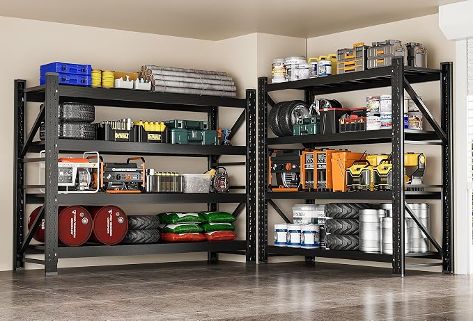 8000LBS Metal Garage Shelving Unit 68" W Storage Shelves Heavy Duty 4 Tier - Image 5