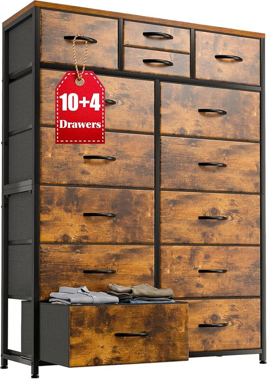 EnHomee 52.2" H Tall Dresser for Bedroom, Vertical Storage Tower, Anti-Tip | by EnHomee