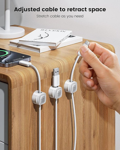12 Pack Magnetic Cable Clips – Cord Organizer & Holder, Toocki Adhesive Cable - Image 2