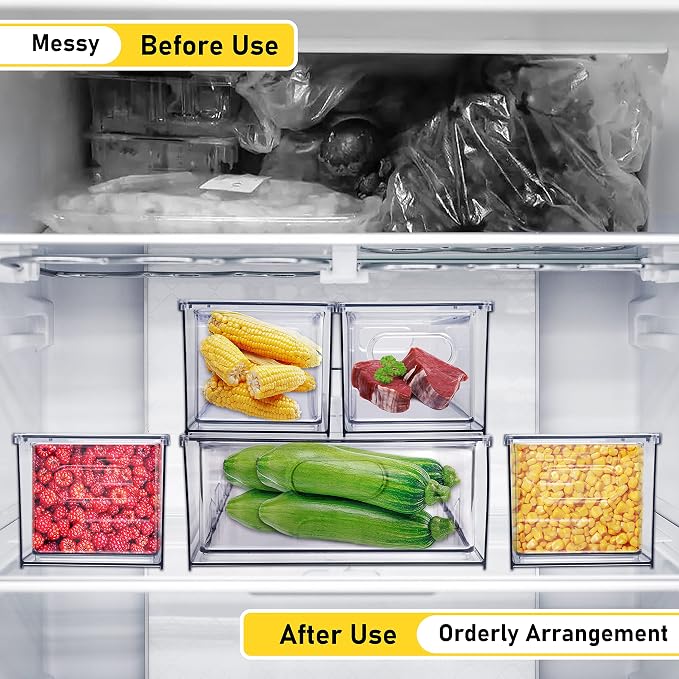 4 Pack Refrigerator Organizer Bins - Image 7
