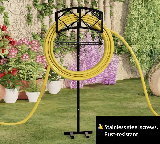 Fire Beauty Garden Hose Holder, Water Hose Holder Rack Organizer - Image 5