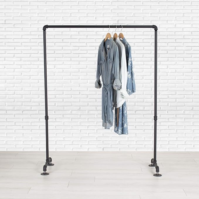 William Roberts Vintage Industrial Heavy Duty Hanging Rod Garment Rolling - Image 3