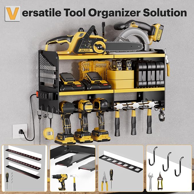 Spampur Large Power Tool Organizer Wall Mount - Image 3