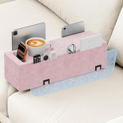 Sofa Armrest Couch Caddy with Cup Holder, Removable Couch Armrest Table Pillow by Unknown