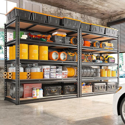 REIBII 48" W Garage Shelving 3020LBS Storage Shelves 5 Tier Heavy Duty Shelving - Image 6