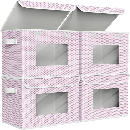 Univivi Fabric Foldable Storage Boxes Large Collapsible Stackable Storage Bins by Univivi
