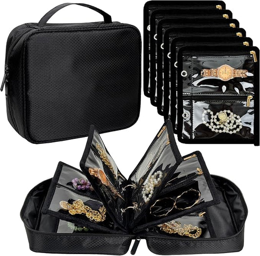 Travel Jewelry Organizer Case, Jewelry Bags by LingLingo