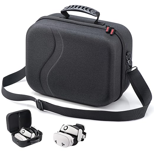 Large Hard Travel Case for Meta Quest 3/Quest 3S, Compatible by DEVASO