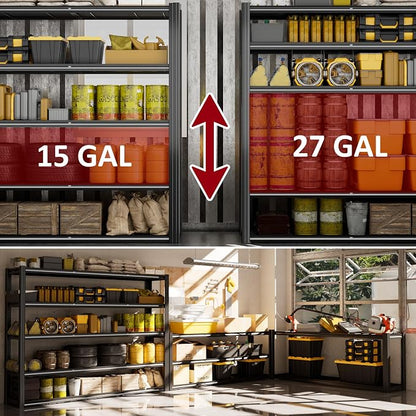 60" W Garage Shelving Heavy Duty Metal Shelving 3030LBS Storage Shelves - Image 6