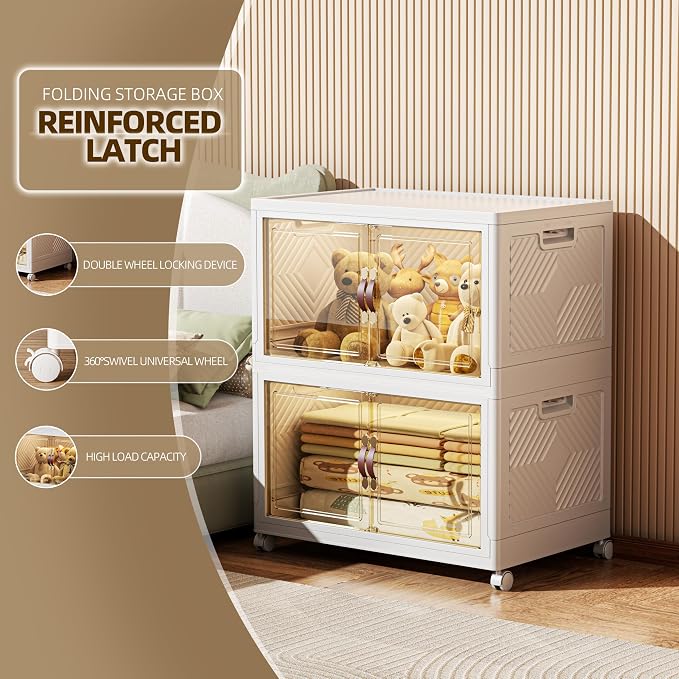208 QT / 52 Gal Stackable Collapsible Storage Bins - Image 5