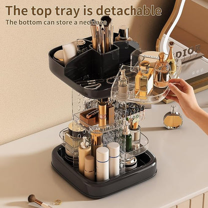 360 Rotating Make up Organizer for Vanity & Countertop, Spinning Perfume and - Image 3