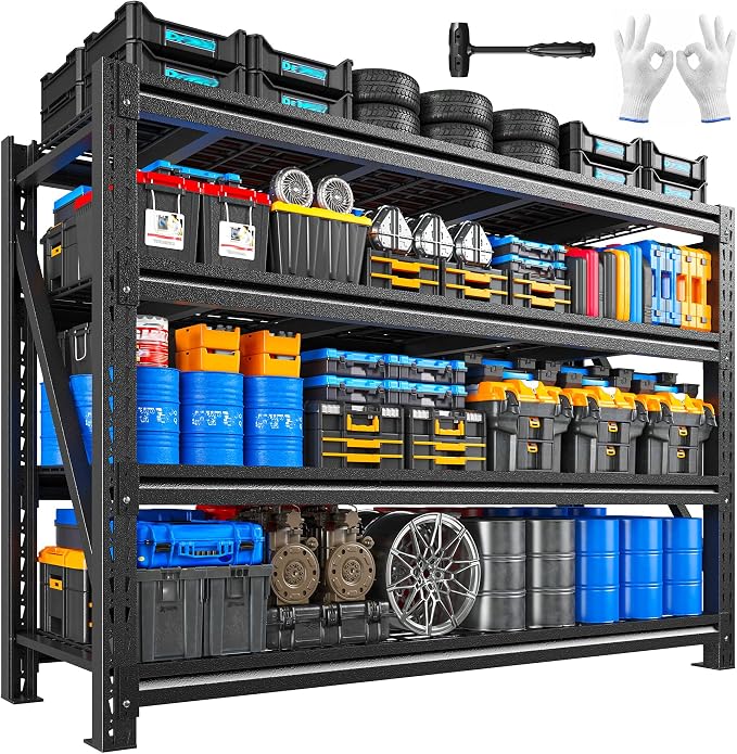 Romorgniz 5020LBS Heavy Duty Garage Shelving, 68.2" W Storage Shelves by Romorgniz