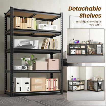 DurayLoly Shelving Unit, 15.75" D×31.55" W×63.05" H Shelves - Image 6