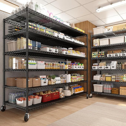 REIBII 60''W X 82.6" H Steel Heavy Duty Wire Shelving Unit - Image 7
