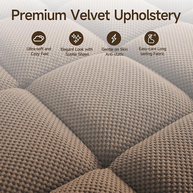 70.9" Chaise Lounge Chair Indoor, Oversized Boucle Upholstered Sofa Bed - Image 7