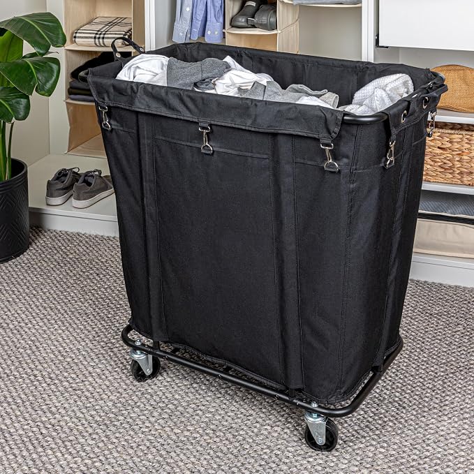 Household Essentials Commercial Laundry Cart - Image 2