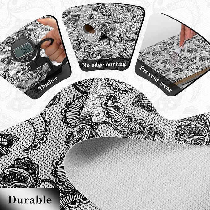 Drawer and Shelf Liner, Non-Slip Kitchen Cabinet Liners Non-Adhesive Thick - Image 7