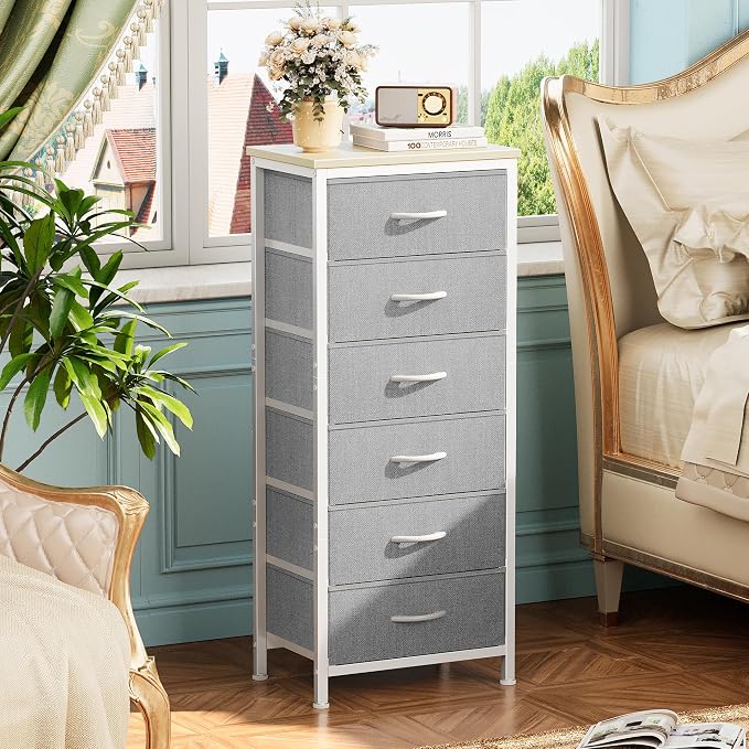 Huuger Tall Dresser for Bedroom, Stable 6 Drawer Dresser - Image 5