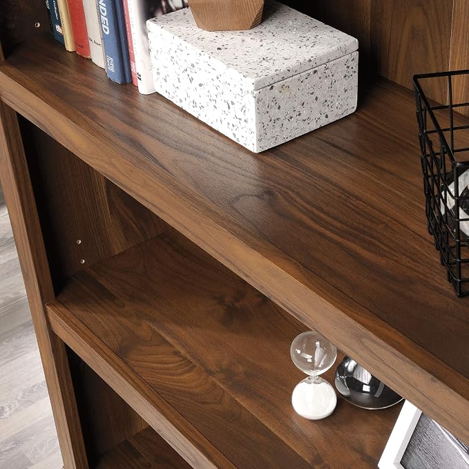 Sauder 5 Tier Book Shelf Wooden Bookcase Multipurpose Bookshelf - Image 9