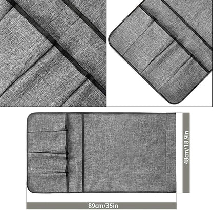 IPENNY Cotton Linen Sofa Couch Remote Control Holder Chair Armrest Caddy Pocket - Image 6