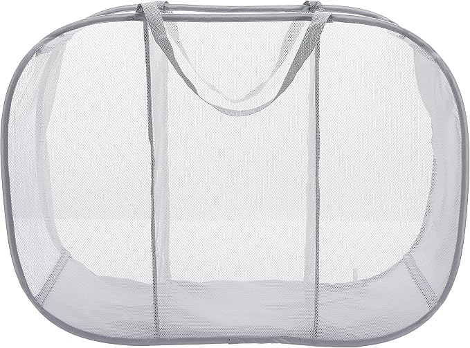 Whitmor Pop & Fold, Paloma Gray Laundry Sorter - Image 2