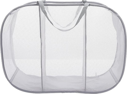 Whitmor Pop & Fold, Paloma Gray Laundry Sorter - Image 2