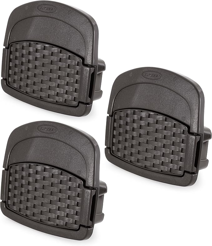 Suncast 3 Pack Hangout 150 Foot Resin Wicker Mounted Garden Storage Hose Rack by Suncast