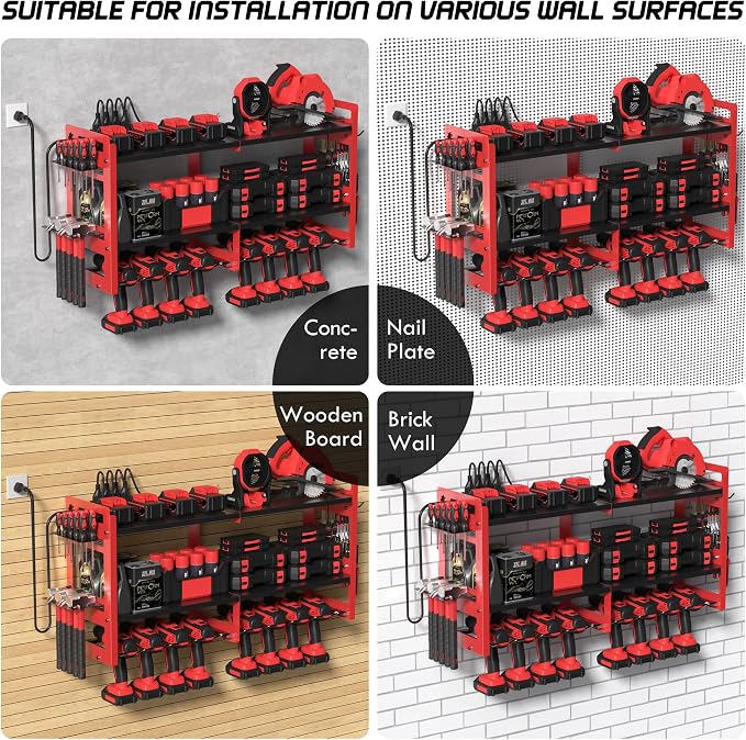 TOPRINCE Large Power Tool Organizer Wall Mount - Image 6