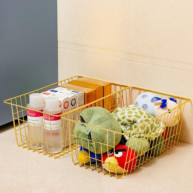 SANNO Wire Baskets Storage Baskets, Freezer Bakets Pantry Baskets Kitchen - Image 2