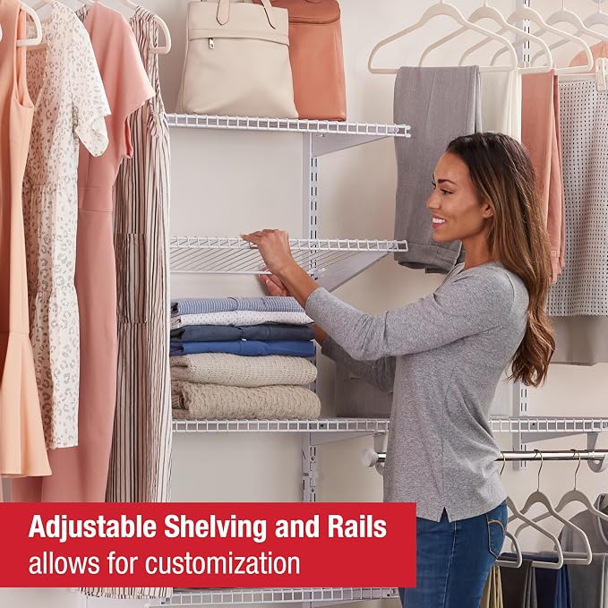 Rubbermaid Configurations Custom Closet Kit 4-8 Ft. Adjustable Metal Wire - Image 3