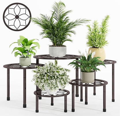 Metal Plant Stand Indoor Outdoor, Indoor Plant Stands by NUZZERO