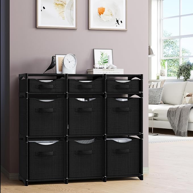 9 Cube Closet Organizers And Storage | Includes All Storage Cube Bins | Easy To - Image 5