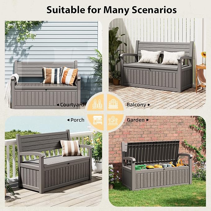 80 Gallon Lockable Deck Bench - Image 6