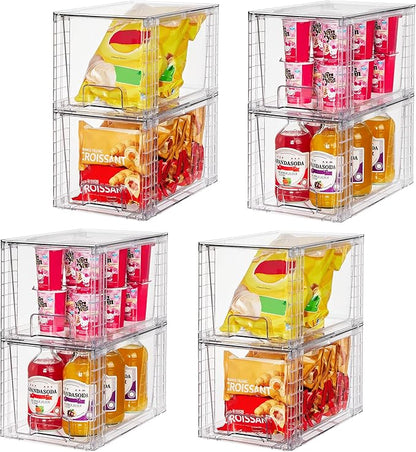 Vtopmart 8 Pack Large Stackable Storage Drawers, Easily Assemble - Image 6