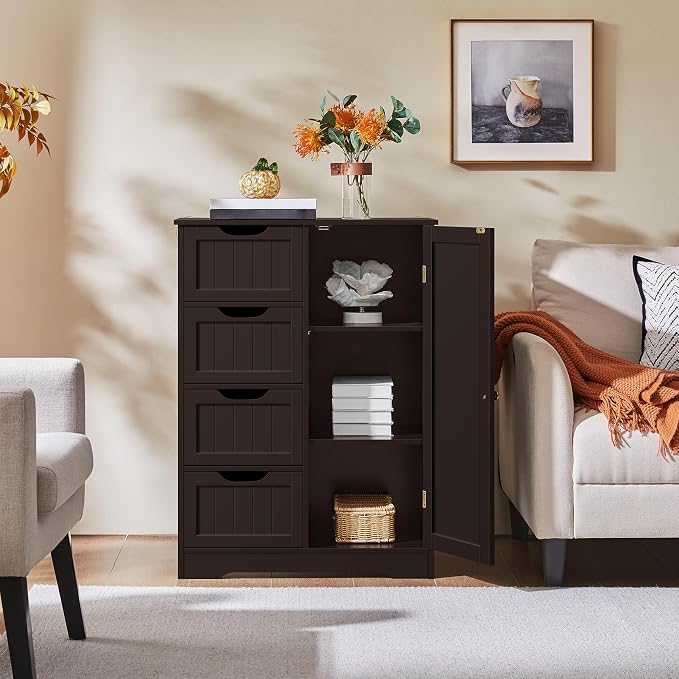 Yaheetech Large Bathroom Floor Cabinet - Image 9
