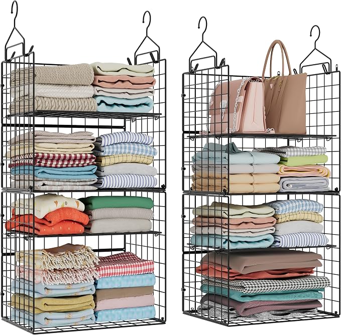 Hanging Closet Organizer and Storage by X-cosrack