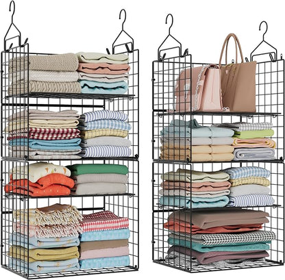 Hanging Closet Organizer and Storage by X-cosrack
