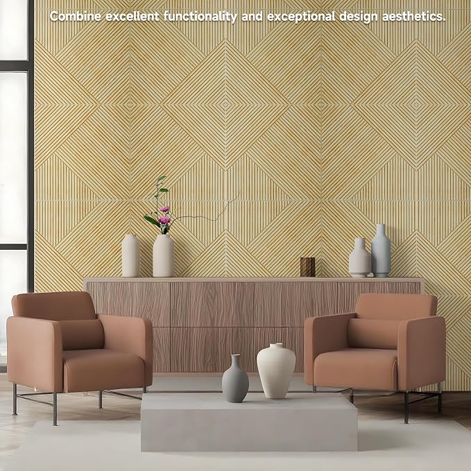 TO-TH Acoustic Wall Panels, 6 Pack Total Size 72 x 48 Inches, Self-Adhesive - Image 5