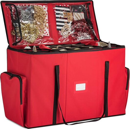 ZOBER All in One Christmas Ornament Storage Box & Decoration Container by ZOBER