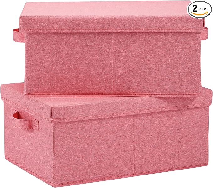 HOONEX Linen Foldable Storage Bins by HOONEX