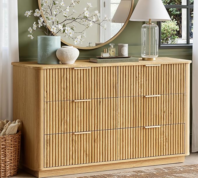win2win 6 Drawer Dresser, Mid Century Modern Dresser by WIN2WIN