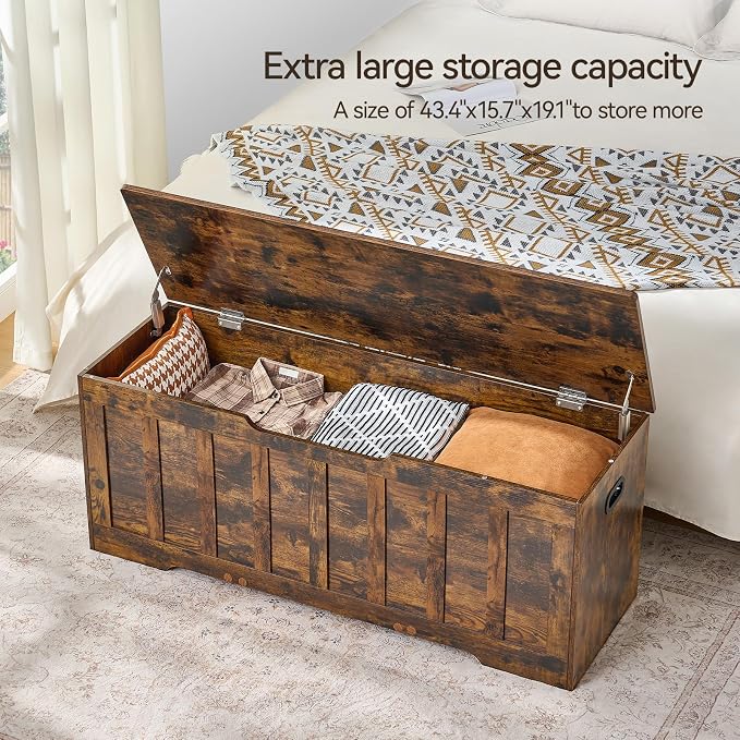 VANKILEY 47.2"Storage chest extra large, storage trunk - Image 5